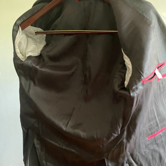 Slim-fit Gray Alfani Suit Jacket 36S - Picture 3 of 9
